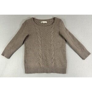 VTG‎ Ann Taylor Loft Rabbit Wool Cotton Blend Chunky Knit Women's Sweater Size M